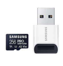 Карта памяти Samsung PRO Ultimate 256GB microSDXC С АДАПТЕРОМ (200/130 MB/s UHS-I V30 U3 Class 10)