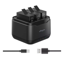 Зарядний пристрій aMagisn для 3-х акумуляторів GoPro HERO13 Black (без АКБ)