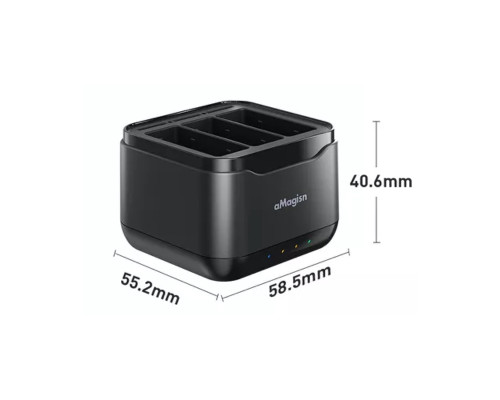 Зарядное устройство aMagisn для 3-х аккумуляторов GoPro HERO13 Black (без АКБ)