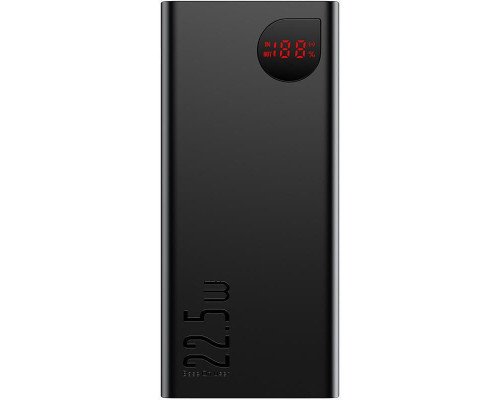 Зовнішній акумулятор (павербанк) Baseus Adaman Metal Digital Display 10000mAh 22.5W Black
