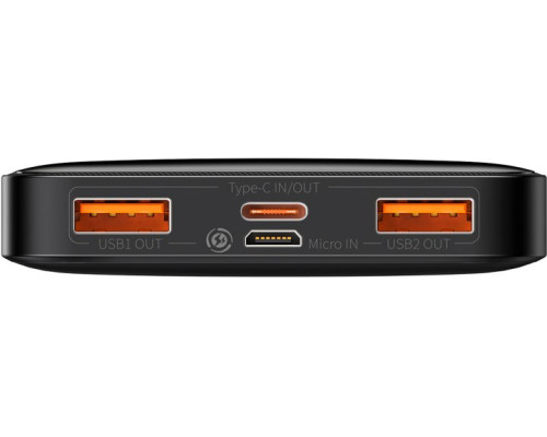Зовнішній акумулятор (павербанк) Baseus Bipow Digital Display 10000mAh 20W Black