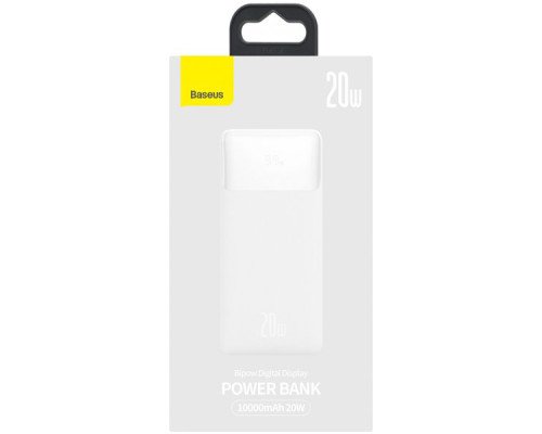Внешний аккумулятор (павербанк) Baseus Bipow Digital Display 10000mAh 20W White