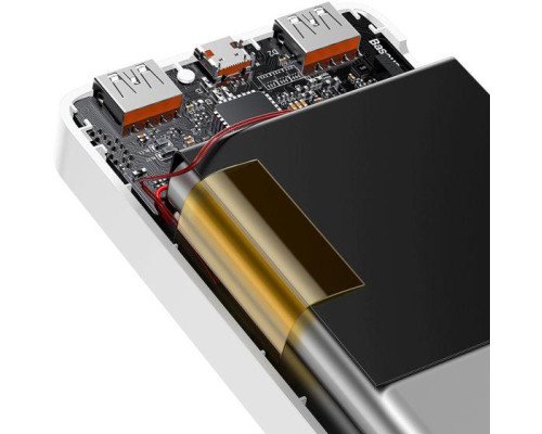 Внешний аккумулятор (павербанк) Baseus Bipow Digital Display 10000mAh 20W White