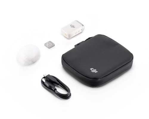 Передатчик радиосистемы DJI Mic 2 Transmitter (Pearl White)