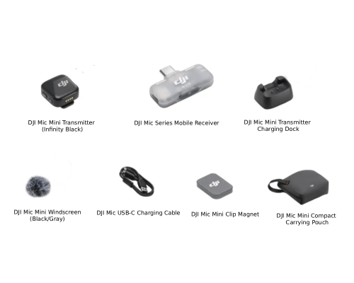 Мікрофонна радіосистема DJI Mic Mini Mobile Version (1 TX + 1 Mobile RX) - фото 7