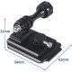 Крепление для GoPro на шлем с разъемом NVG (для прибора ночного видения) FEICHAO (металлическое черное с регулятором)