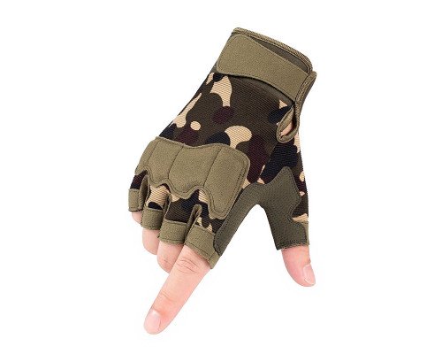 Тактические перчатки Gloves беспалые летние (MultiCam)