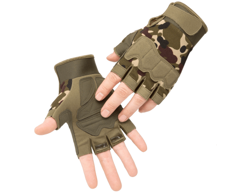 Тактические перчатки Gloves беспалые летние (MultiCam)