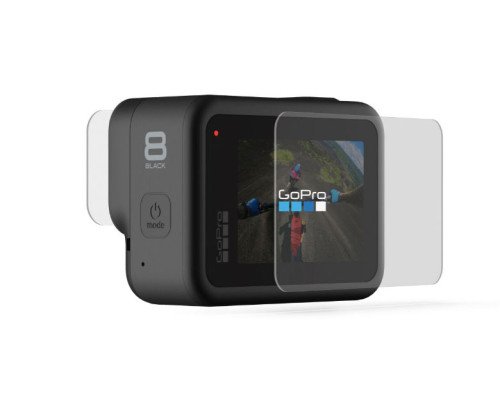 Закаленное стекло линзы + защитные пленки (HERO8 Black)
