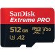 Карта памяти SanDisk Extreme PRO 512GB microSDXC С АДАПТЕРОМ (200/140 MB/s UHS-I V30 U3 Class 10)