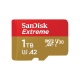 Картка пам'яті SanDisk Extreme 1TB microSDXC з адаптером (190/130 MB/s UHS-I V30 U3 Class 10)
