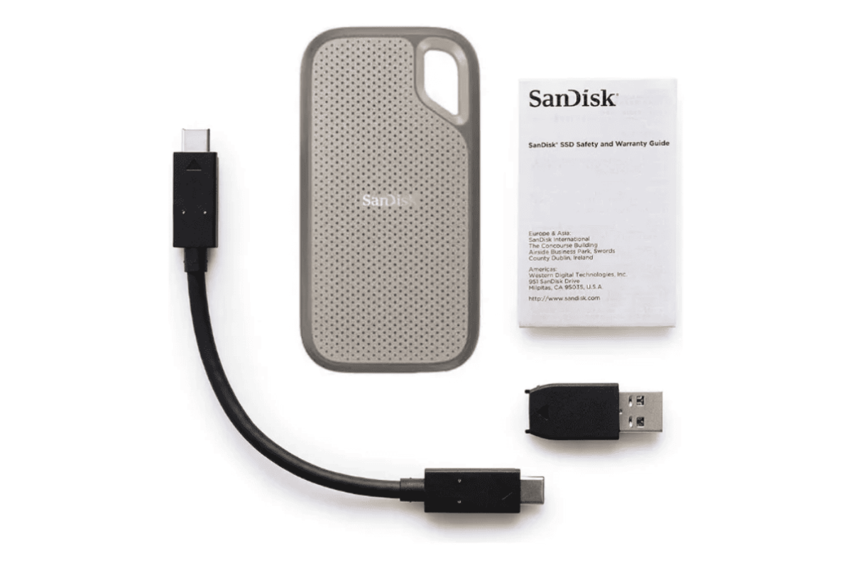 SSD накопитель SanDisk Extreme Portable V2 1TB Gray (SDSSDE51-1T00