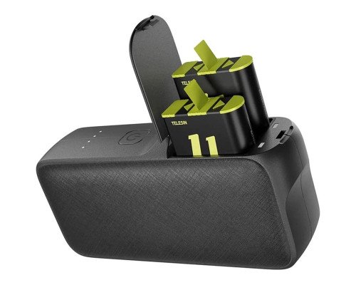 Зарядное устройство TELESIN Storage Power Bank для аккумуляторов GoPro (10000mAh USB Type-C)