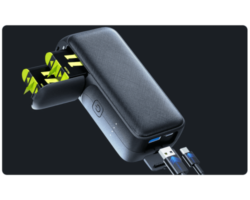 Зарядное устройство TELESIN Storage Power Bank для аккумуляторов GoPro (10000mAh USB Type-C)