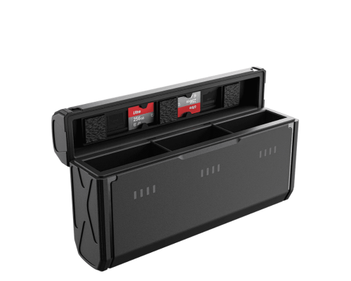 Зарядний пристрій TELESIN Pocket Multifunctional Storage Charging Box для 3-х акумуляторів GoPro HERO9/10/11/12 Black (без АКБ) - фото 2