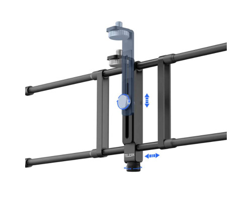 Гибкое регулируемое крепление TELESIN Adjustable Universal Fence Mount для экшн-камер и смартфонов