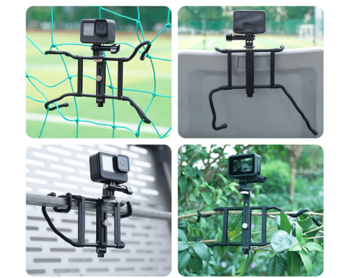 Гибкое регулируемое крепление TELESIN Adjustable Universal Fence Mount для экшн-камер и смартфонов