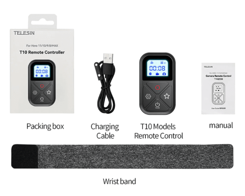 Пульт ДУ TELESIN T10 Smart Wireless Remote Control для GoPro HERO13/12/11/10/9/8/MAX