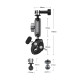 Кріплення-краб на труби TELESIN Aluminum Alloy Universal Handlebar Mount