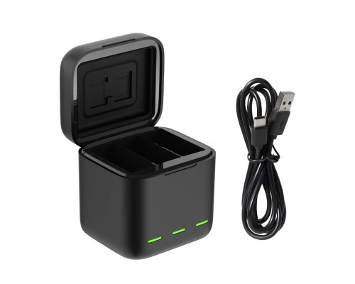 Зарядное устройство TELESIN для 3-х аккумуляторов GoPro HERO13 Black (без АКБ)