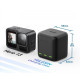 Зарядний пристрій TELESIN для 3-х акумуляторів GoPro HERO13 Black з двома акумуляторами