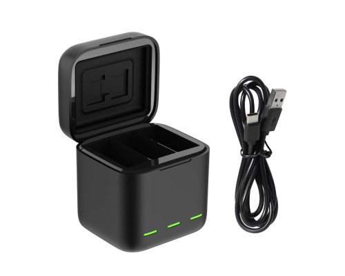 Зарядное устройство TELESIN для 3-х аккумуляторов GoPro HERO13 Black (без АКБ)