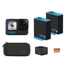 Комплект GoPro HERO10 Black + Dual Battery Charger + Battery (2 Total) + 64GB MicroSD