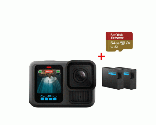 Комплект GoPro HERO13 Black + 2 Enduro + 128 GB SD card
