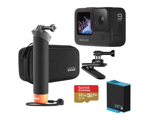 Комплект GoPro HERO9 Black + The Handler + Magnetic Swivel Clip + Sandisk Extreme 32GB
