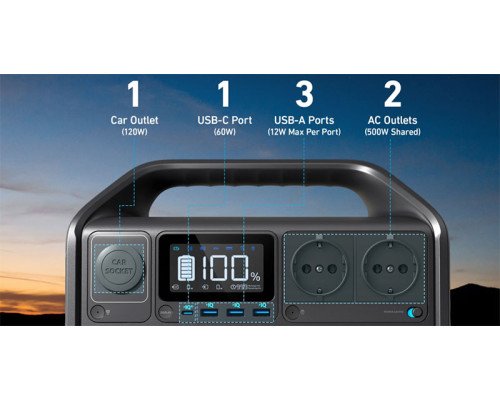 Зарядная станция Anker PowerHouse 535 (512Wh | 500W) дефект упаковки
