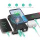 Портативное зарядное устройство с фонариком и компасом BLAVOR Solar Charger Power Bank 18W (черное)