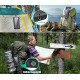 Портативное зарядное устройство с фонариком и компасом BLAVOR Solar Charger Power Bank 18W (черное)
