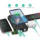 Портативное зарядное устройство с фонариком и компасом BLAVOR Solar Charger Power Bank 18W (темно-зеленое)