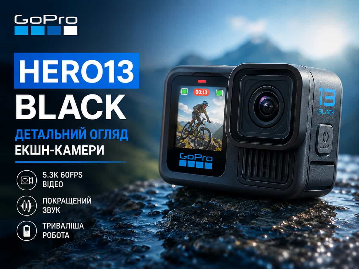GoPro HERO13 Black: детальний огляд екшн-камери