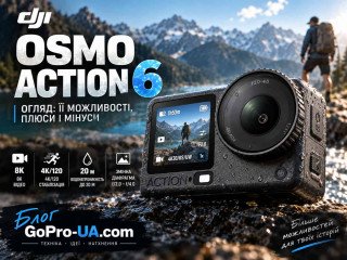 DJI Osmo Action 6: огляд екшн-камери зі змінною діафрагмою у 2026 році