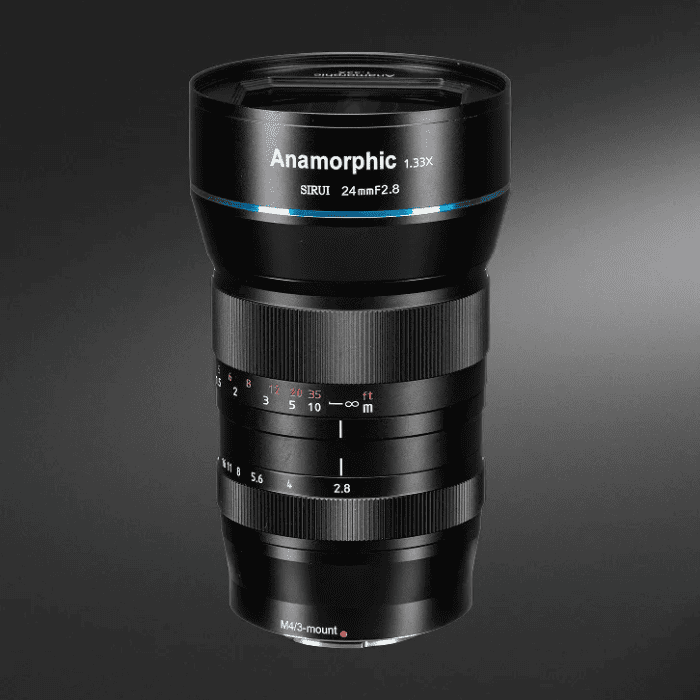 Анаморфотный объектив SIRUI 24mm F2.8 Anamorphic 1.33x с креплением Micro Four Thirds