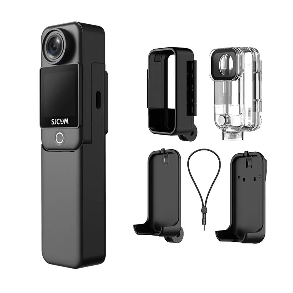 Комплект SJCAM C300 з браслетом дистанційного керування, кліпсою та захисним боксом