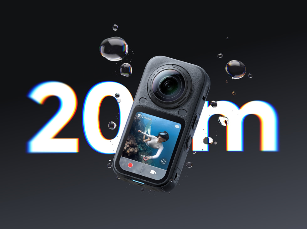 Insta360 X6 водостійкість до 20 метрів